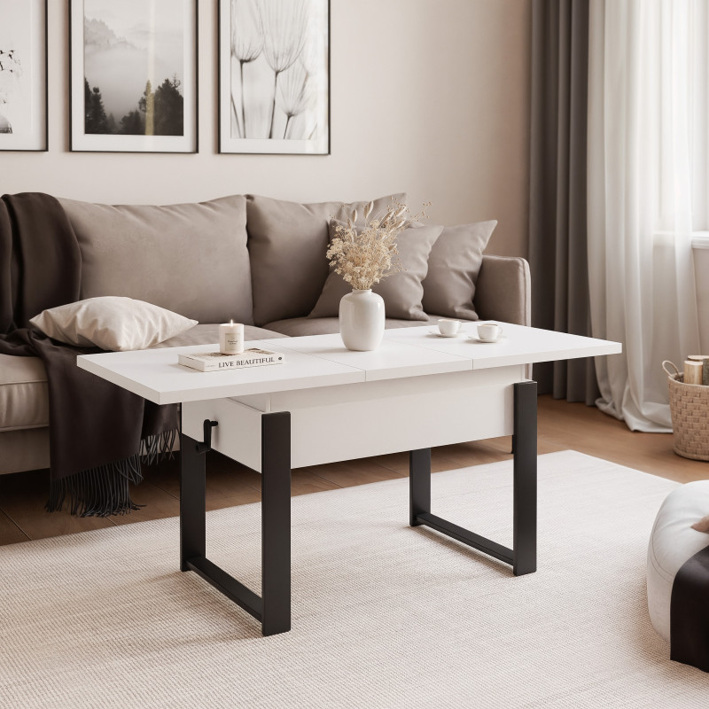 Table basse relevable et extensible TIVOR